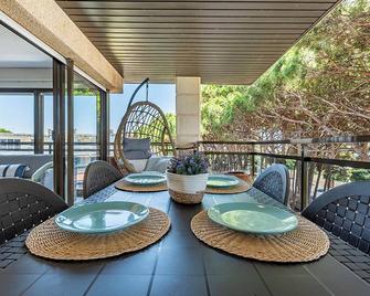 Can Costelles Cambrils - Ático en primera línea con vistas, piscina y parking - Cambrils - Balcony