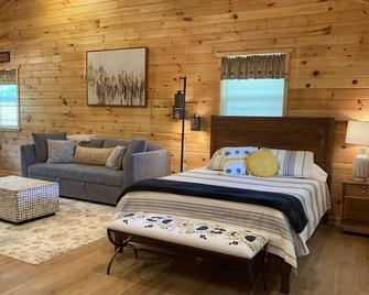 Luxury cabin with mountain views - Flintstone - Habitación