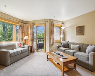 Amazing view, location, ski back trails, sports center, pool Highridge B4 Highridge - Killington - Living room
