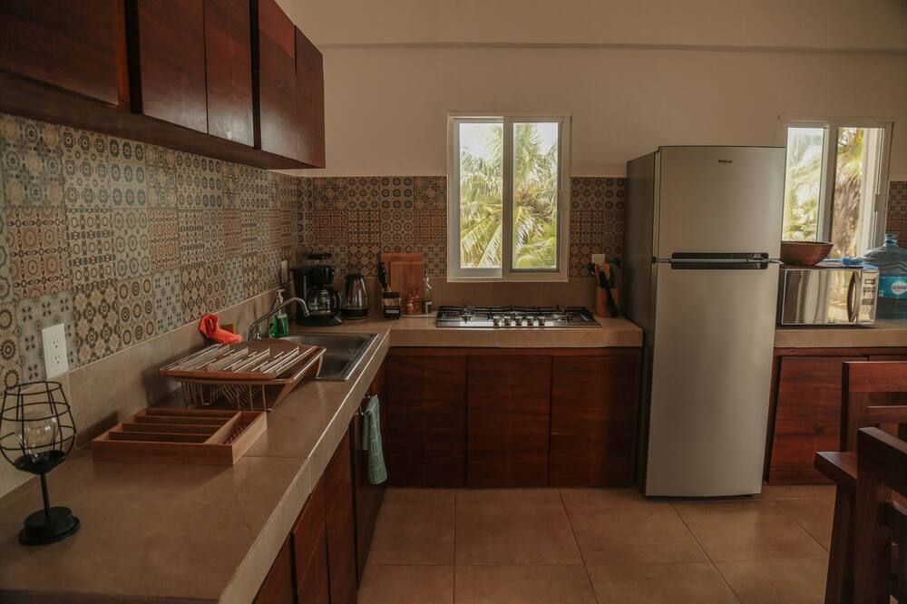 Tarpon- Beachfront Apartment (4 guests), Level 2 - Xcalak - Cocina