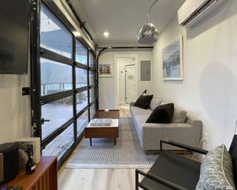 The Hideaway on Tacketts - Shipping Container - Hurricane - Living room