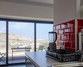 2 Bed Apartment w Distant Sea and Country Views - Marsalforn - Bedroom