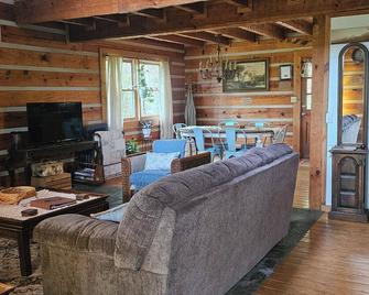 Secluded cabin on 12 beautiful acres, minutes from downtown Hot Springs And AT! - Hot Springs - Sala de estar