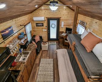 Asheville Tackle Box Tiny House - Arden - Living room