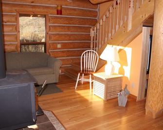 Modern log cabin in untouched nature on a private lake - Lumby - Sala de estar