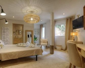 Magnificent rental sea view 6 persons private swimming pool - Sari-Solenzara - Schlafzimmer
