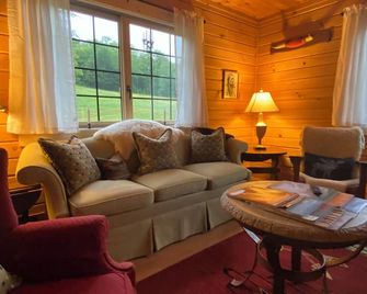 Vermont's Cozy Winter Cabin at Trail End Ranch! - Andover - Living room