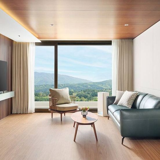 Living room view of Hanwha Resort Gyeongju