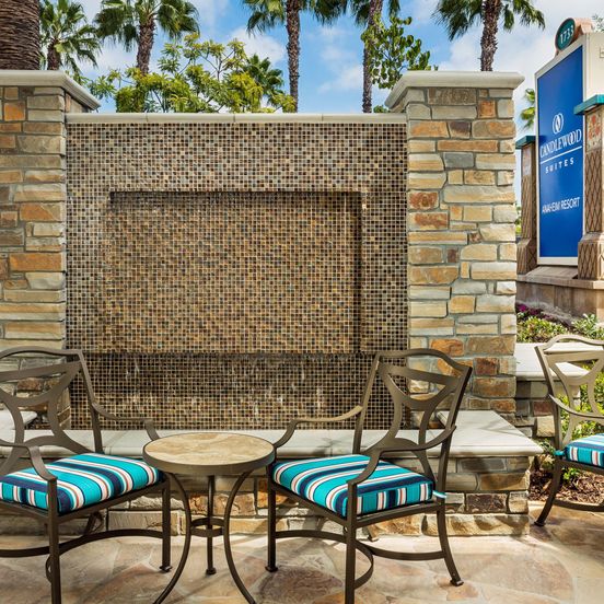 Patio view of Candlewood Suites Anaheim - Resort Area