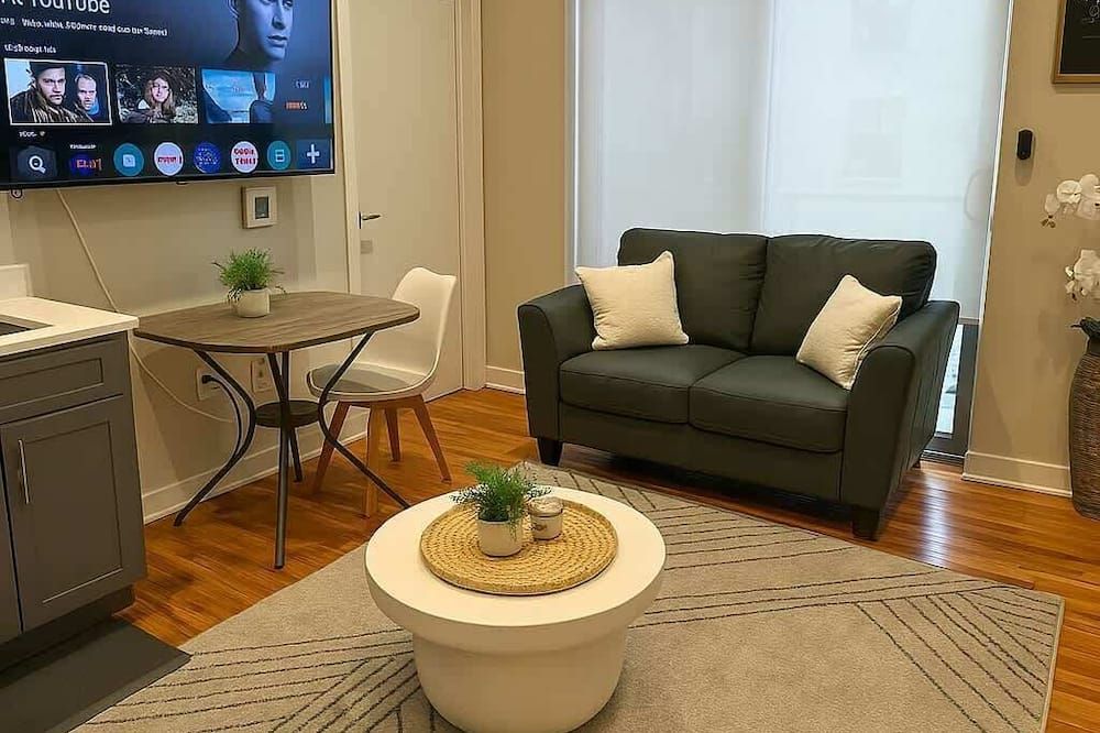 Cozy, Fully Set-Up 1br Space - شيكاغو - غرفة معيشة