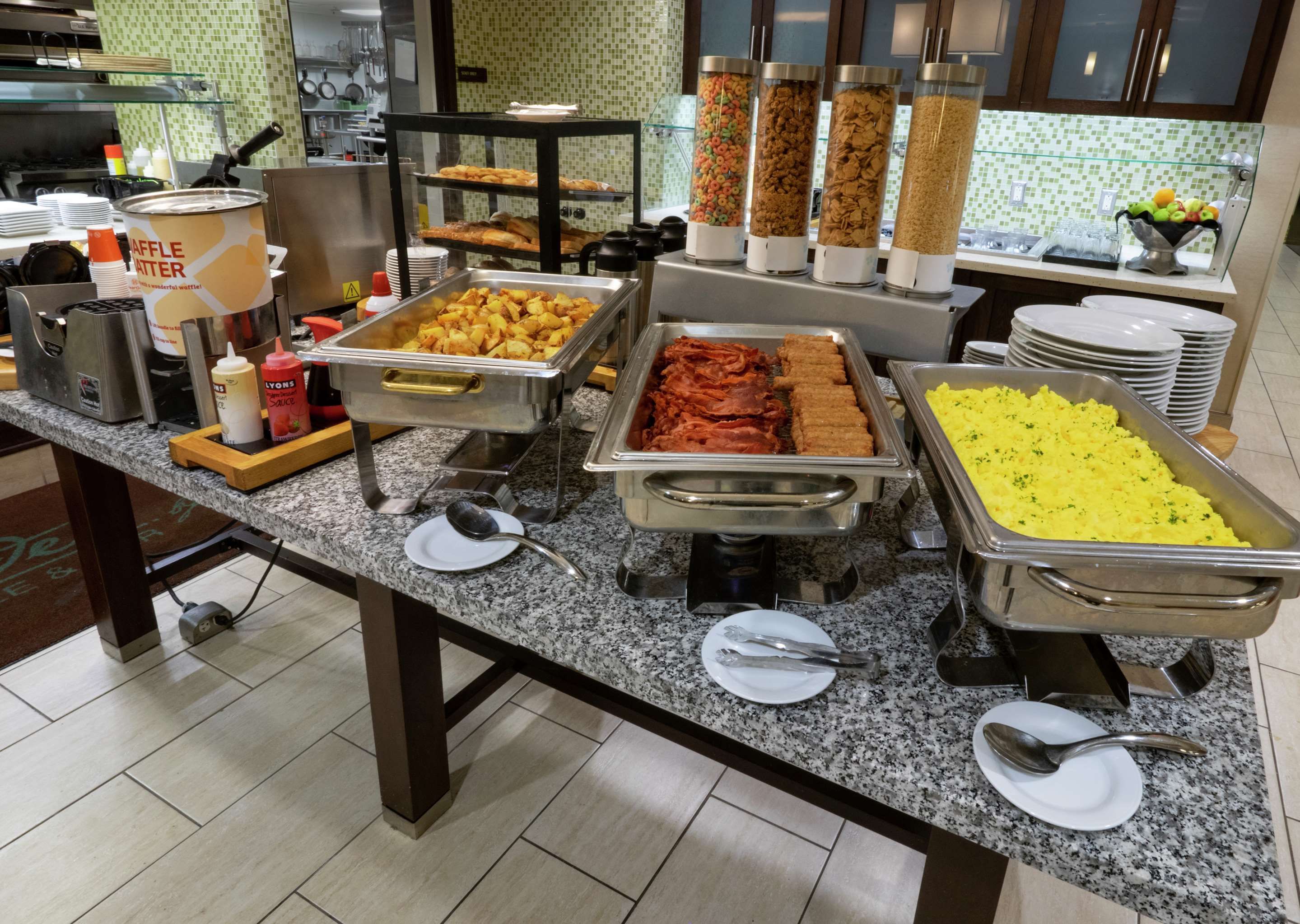 Buffet view of Hilton Garden Inn Buffalo Downtown