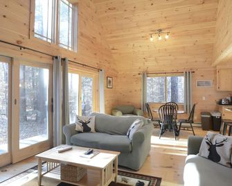 Family Friendly Rustic Newly Renovated Cabin Abutting The White Lake State Park. - Tamworth - Sala de estar