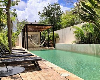Tulum Center family double suite four guest with free parking pool AC kitchenette near Beach - Tulum - Pool