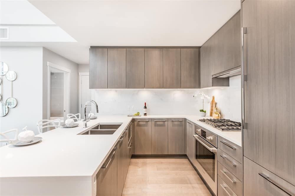 Ubc Ocean View Brandnew Two Bed Room Condo - ريتشموند - مطبخ