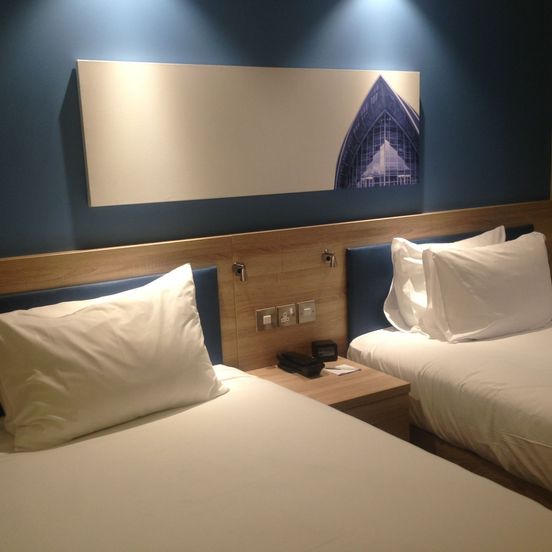Bedroom view of Hampton by Hilton Glasgow Central