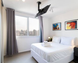 Moov Brás - Studios por temporada - סאו פאולו - חדר שינה