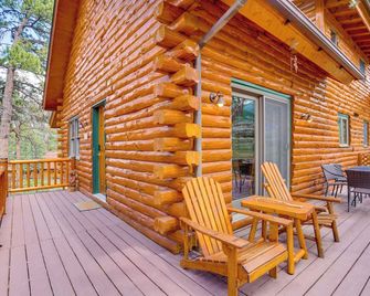 Picturesque Log Cabin In Estes Park 9 Mi To Rmnp - Estes Park - Balcony