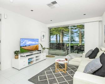 Luxury beachfront apartment at The Breeze - Free Wifi - Victor Harbor - Living room