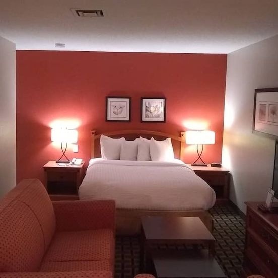 Bedroom view of Extended Studio Suite Hotel