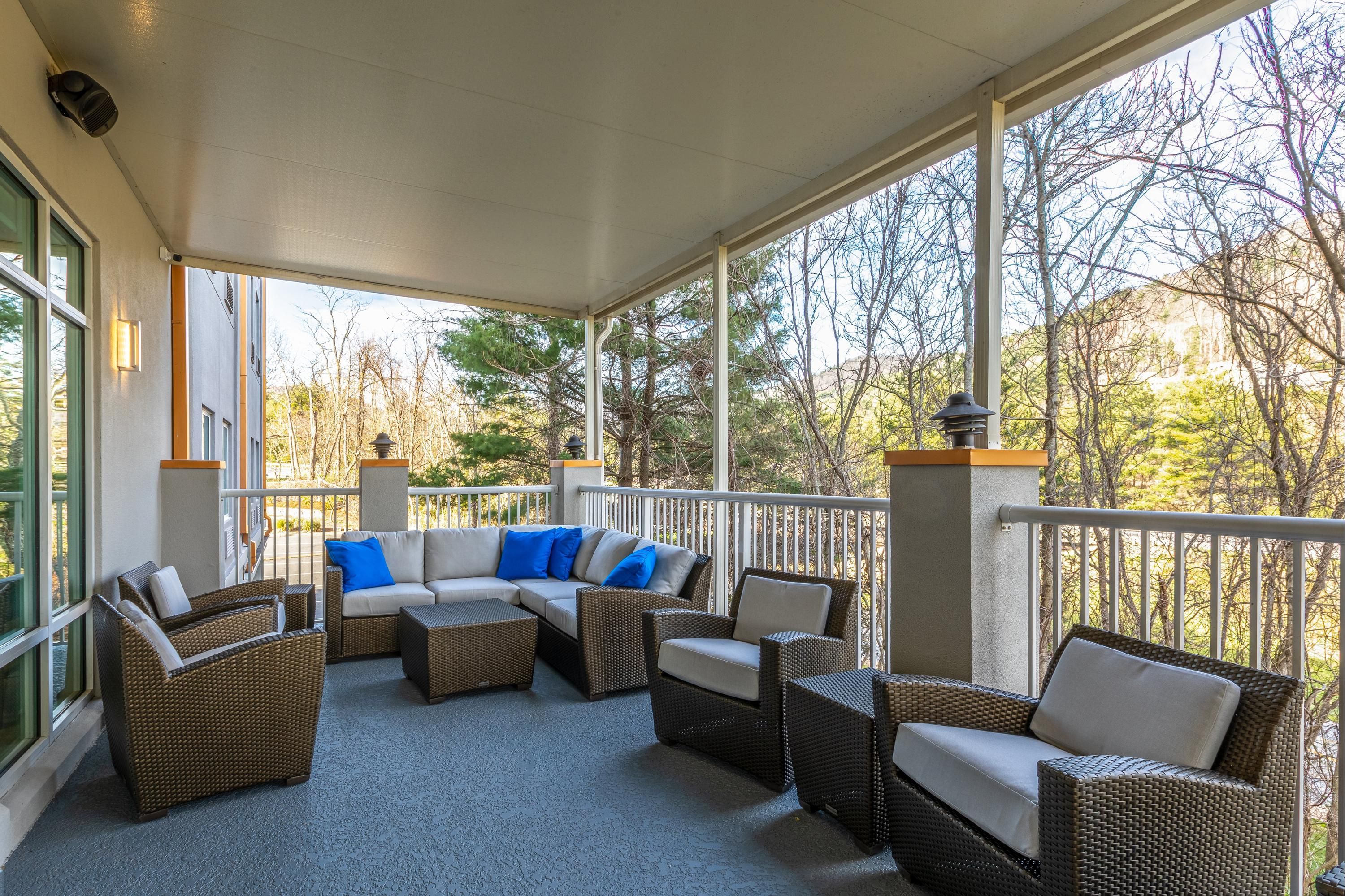 Balcony view of Holiday Inn Express & Suites Asheville Downtown