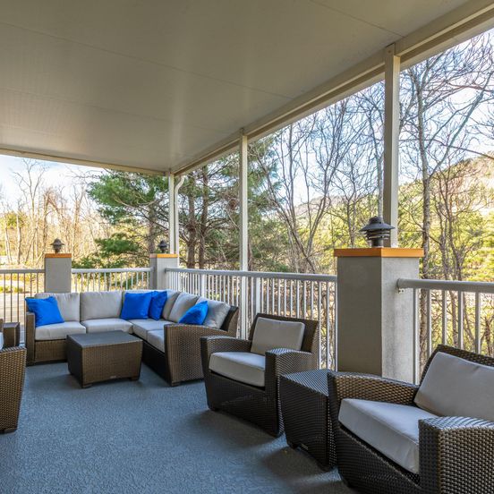 Balcony view of Holiday Inn Express & Suites Asheville Downtown