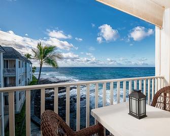 Wonderful Modern Oceanfront Condo - Hale Kona Kai 408 by Casago Kona - Kailua-Kona - Balkon