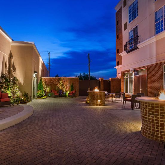 Patio view of Hyatt Place Fredericksburg at Mary Washington