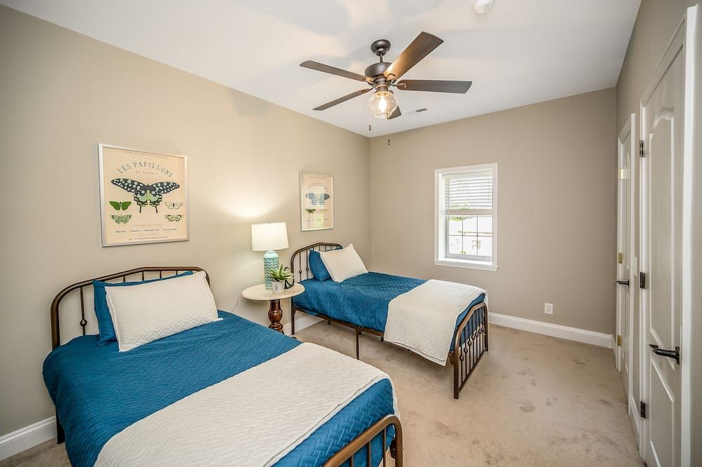 Bedroom view of The Bazil Gordon House