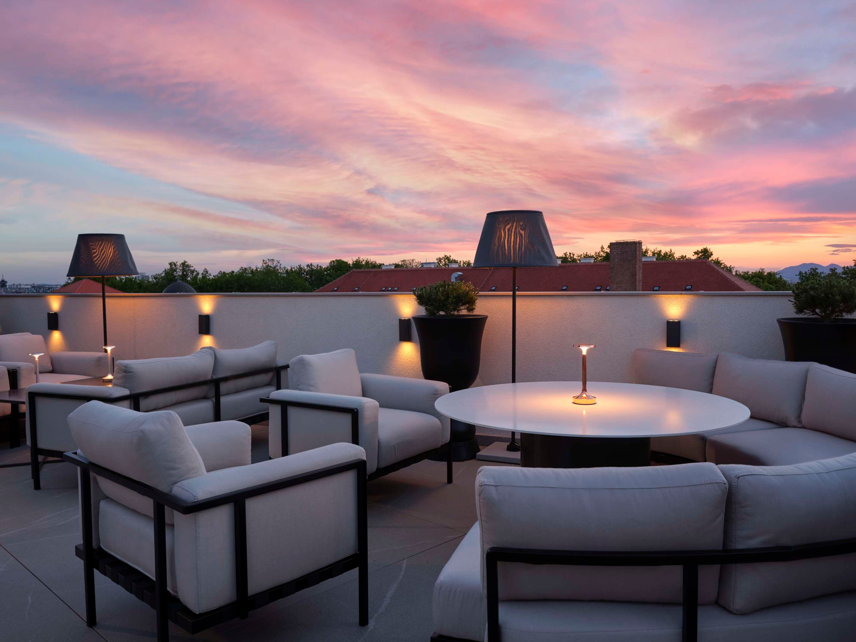 Balcony view of art'otel Zagreb