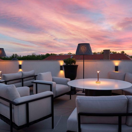 Balcony view of art'otel Zagreb