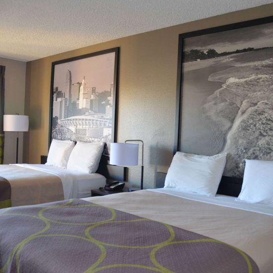 Bedroom view of Super 8 by Wyndham Fredericksburg