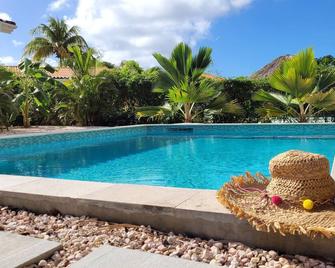 Villa Dushi Arembos, 6 persons, private pool, comfortable car, tropical garden - Grote Berg - Pool