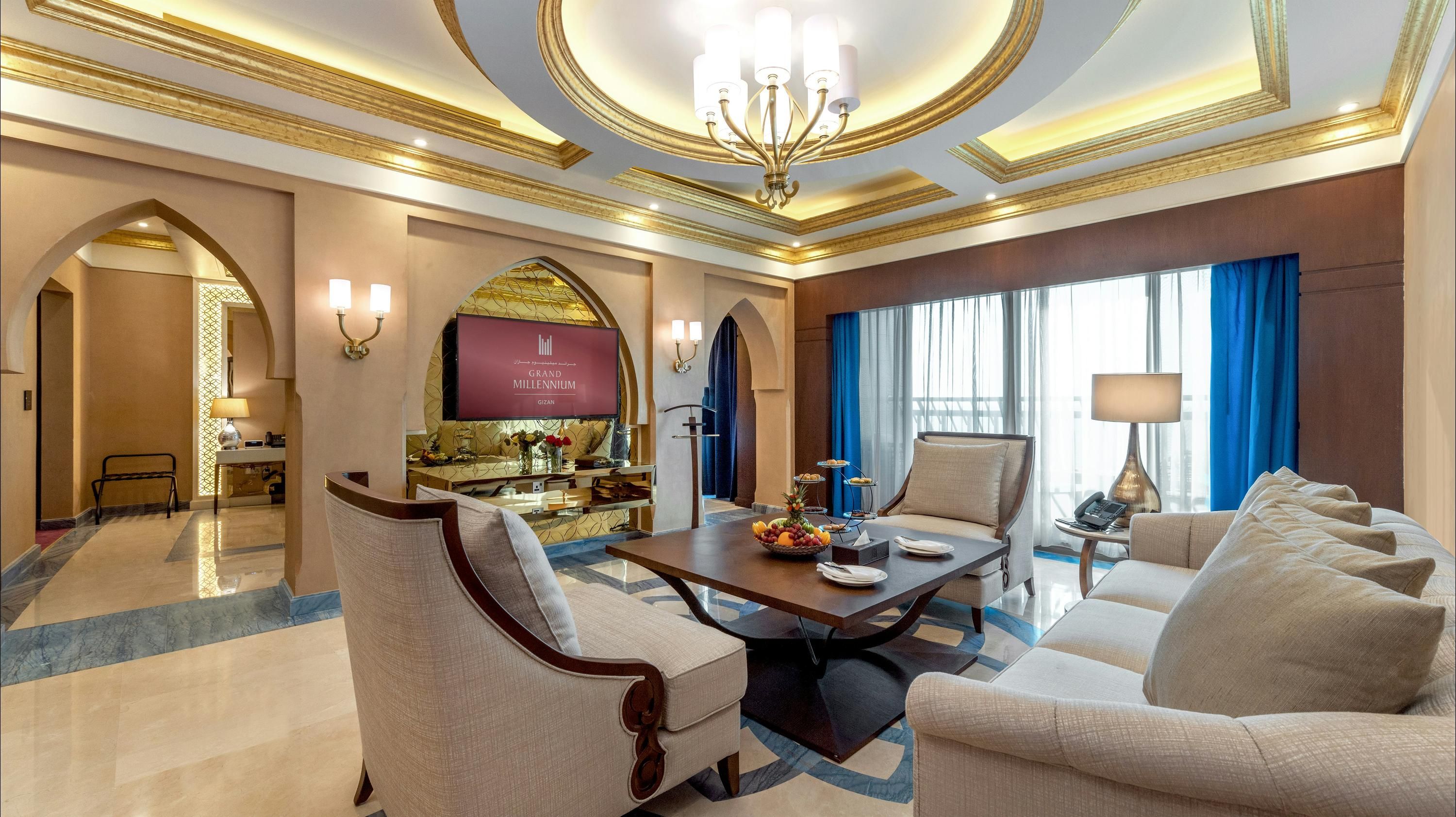فندق جراند ميلينيوم جازان - جازان - غرفة معيشة