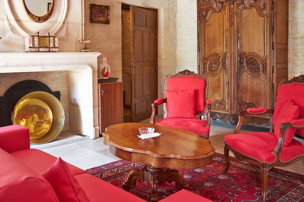 Hotel Manoir de Mathan - Crepon - Sala de estar