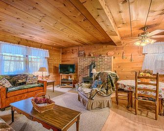 Enjoy the Peaceful Setting at 'Rustic Charm' w/hot tub - Waynesville - Obývací pokoj