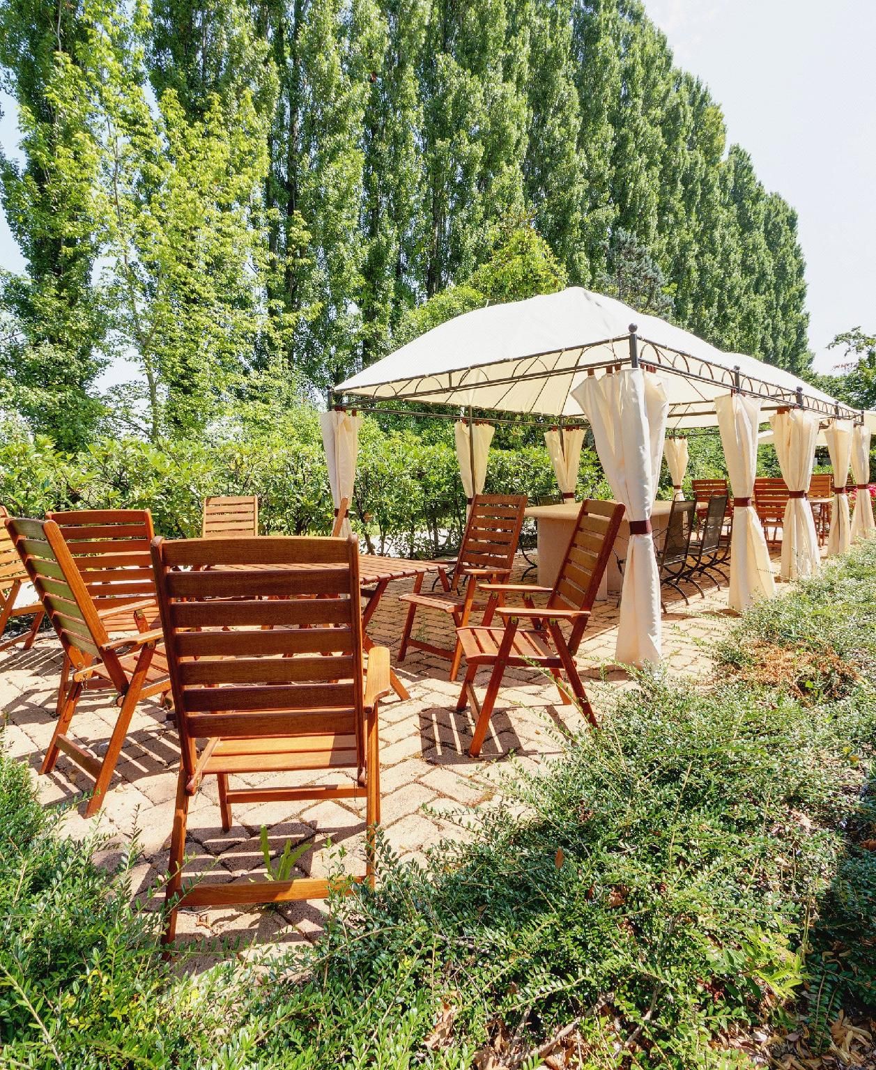 Hotel Villa Ducale Parma - بارما - شرفة مرصوفة