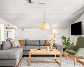 Three-Bedroom Holiday Home In Thisted - Nørre Vorupør - Sala de estar