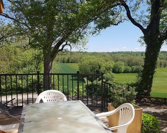 Gite 40 m2 quiet assured pets accepted subject to conditions. free wifi connection. - Lalbenque - Patio