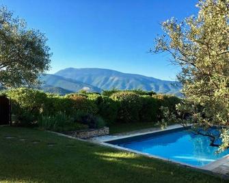 Old stone farmhouse in Drôme Provençale with outdoor swimming pool and gardens - Mérindol-les-Oliviers - Piscina