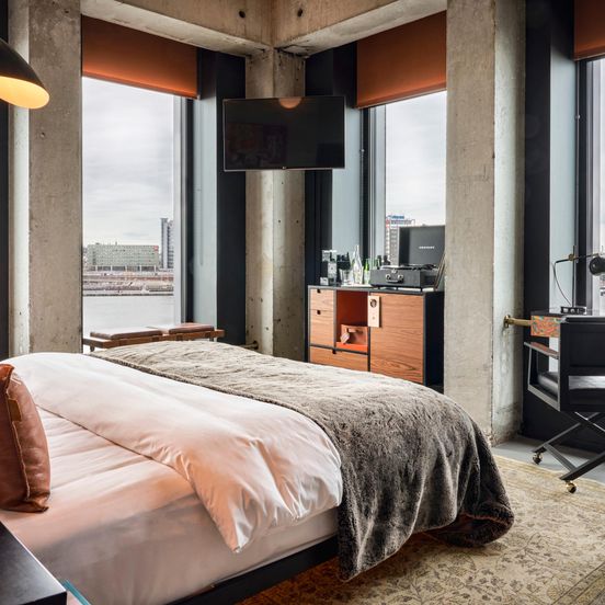 Bedroom view of Sir Adam Hotel, part of Sircle Collection