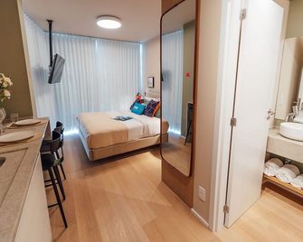 Fuji by Xtay - Estúdios completos no Centro, ao lado do Museu Histórico e mercado local - Florianópolis - Schlafzimmer