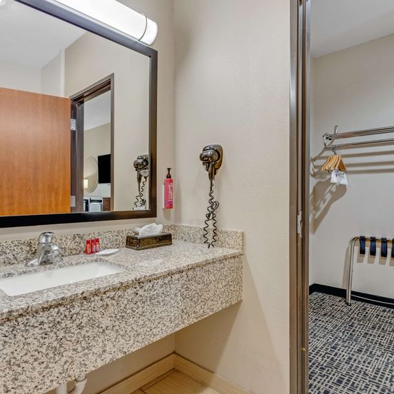 Bathroom view of SureStay Plus Hotel by Best Western Owasso Tulsa North