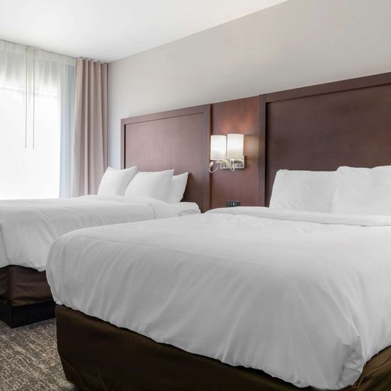 Bedroom view of Comfort Suites