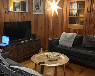 The Map House - Western facing updated fishing cabin on Long Pond lake - Rome - Living room