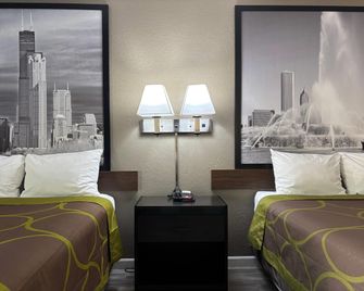 Super 8 by Wyndham Taylorville IL - Taylorville - Спальня