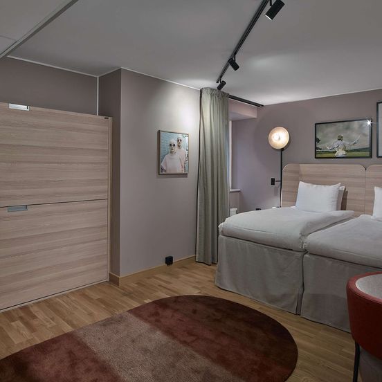 Bedroom view of Scandic Klara