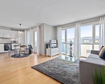 Bjørvika Apartments, Solsiden Area, Trondheim City Center - Trondheim - Living room