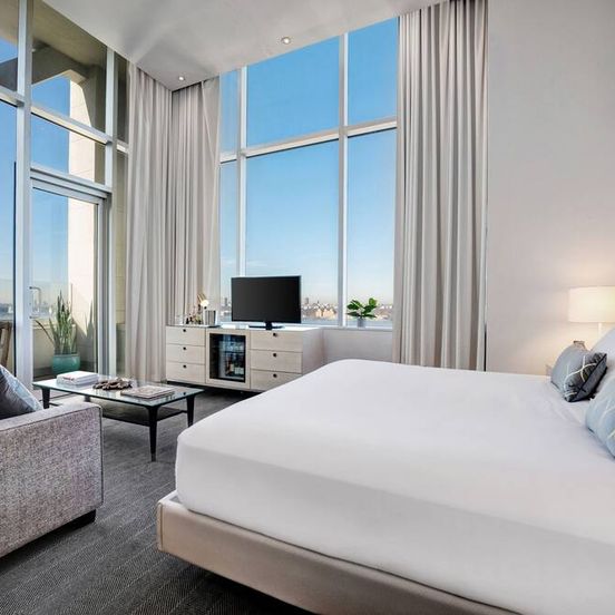 Bedroom view of Ink 48 Hotel