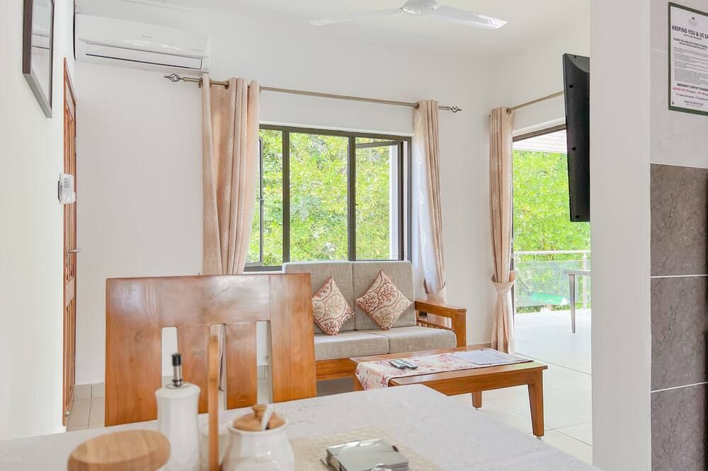 بالم هوليداي أبارتمنتس - Grand'Anse Praslin - غرفة معيشة