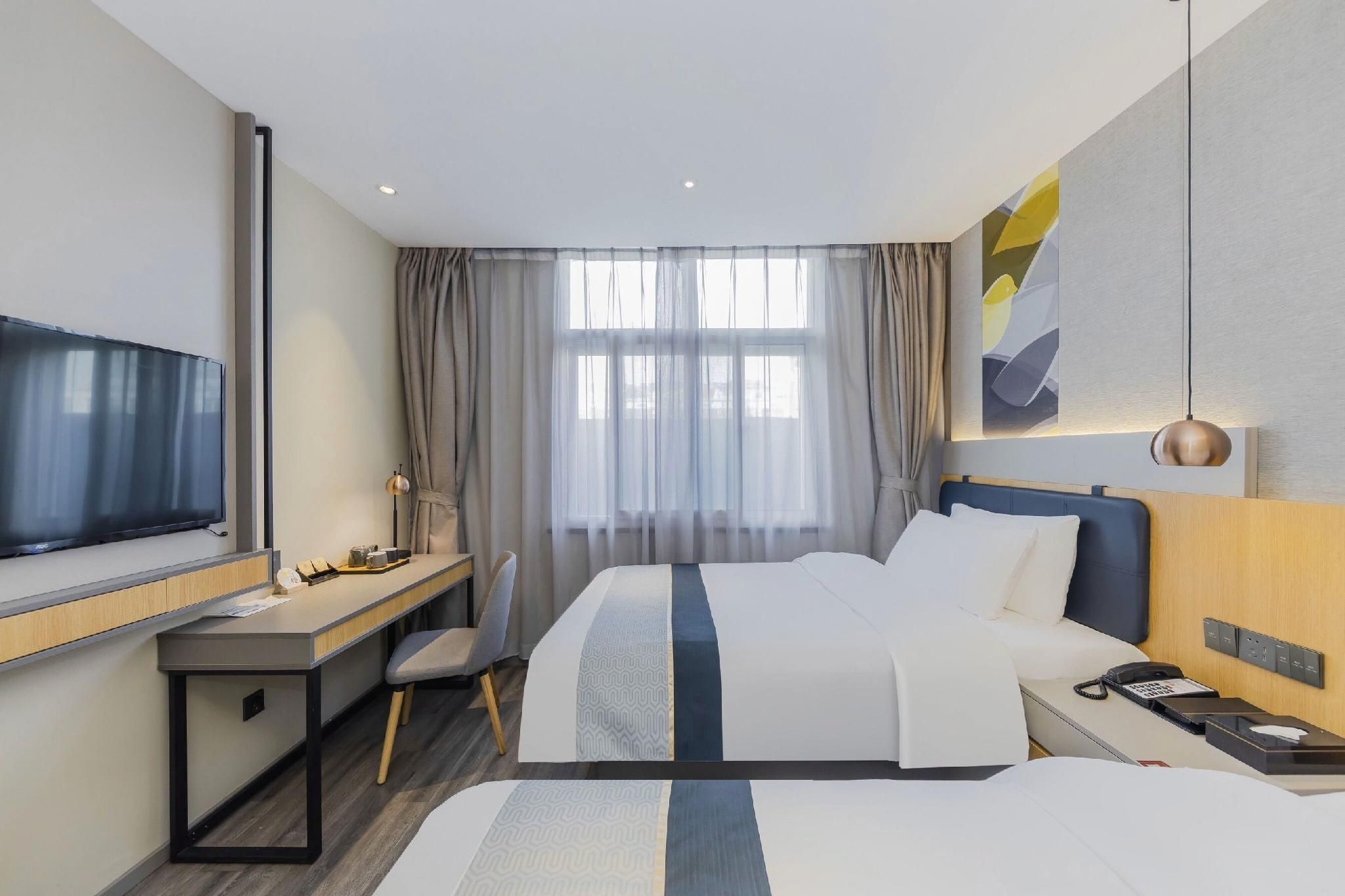 Home Inn Style Golden Nanjing Jiangpu Longhua Road Metro Station - נאנז'ינג - חדר שינה